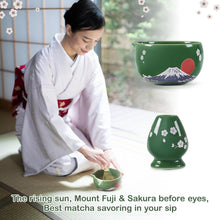 Load image into Gallery viewer, DUJUST 8 pcs Matcha Whisk Set, Ceramic Matcha Set with Matcha Bowl, Matcha Whisk & Holder, Bamboo Scoop, Scoop Holder, Sifter, Tea Towel & Gift Package, Gift for Matcha