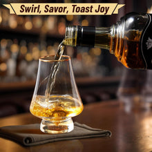 Load image into Gallery viewer, DUJUST Snifter Glasses Set of 2 (8oz), Crystal Whiskey Glasses with 24K Gold Leaf Flakes, Luxury Tasting Glasses for Brandy/Cognac/Bourbon/Tequila/Scotch, BPA-Free & Lead-Free