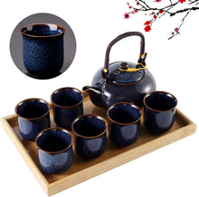 Load image into Gallery viewer, Japanese Tea Set (Dark Blue)