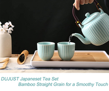 Load image into Gallery viewer, Japanese Tea Set (Cyan-blue)