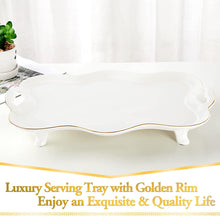 Load image into Gallery viewer, Porcelain Serving Tray with Handles