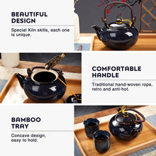Load image into Gallery viewer, Japanese Tea Set (Dark Blue)