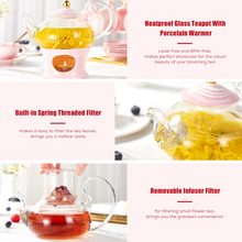 Load image into Gallery viewer, Pink Marble Tea Set of 6