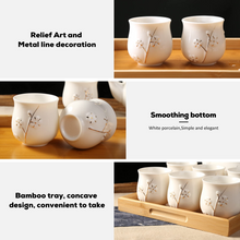 Load image into Gallery viewer, Japanese Tea Set  (white)