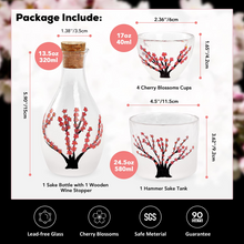 Load image into Gallery viewer, Japanese Sake Set (Handcraft Pink Cherry)