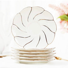 Load image into Gallery viewer, DUJUST 6 pcs Tea Ceramic Saucers 6 inch