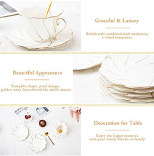 Load image into Gallery viewer, DUJUST 6 pcs Tea Ceramic Saucers 6 inch