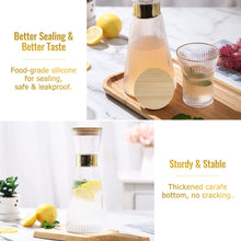 Load image into Gallery viewer, Glass Carafe with Lid (34oz)