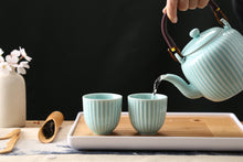 Load image into Gallery viewer, Japanese Tea Set (Cyan-blue)
