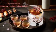 Load image into Gallery viewer, Japanese Sake Set (Handcraft Pink Cherry)