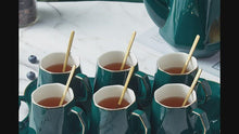 Load and play video in Gallery viewer, Tea Set of 6 (green)