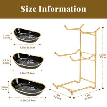 Load image into Gallery viewer, DUJUST 3 Tier Fruit Bowl - Black Gold
