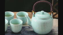 Load and play video in Gallery viewer, Japanese Tea Set (Cyan-blue)
