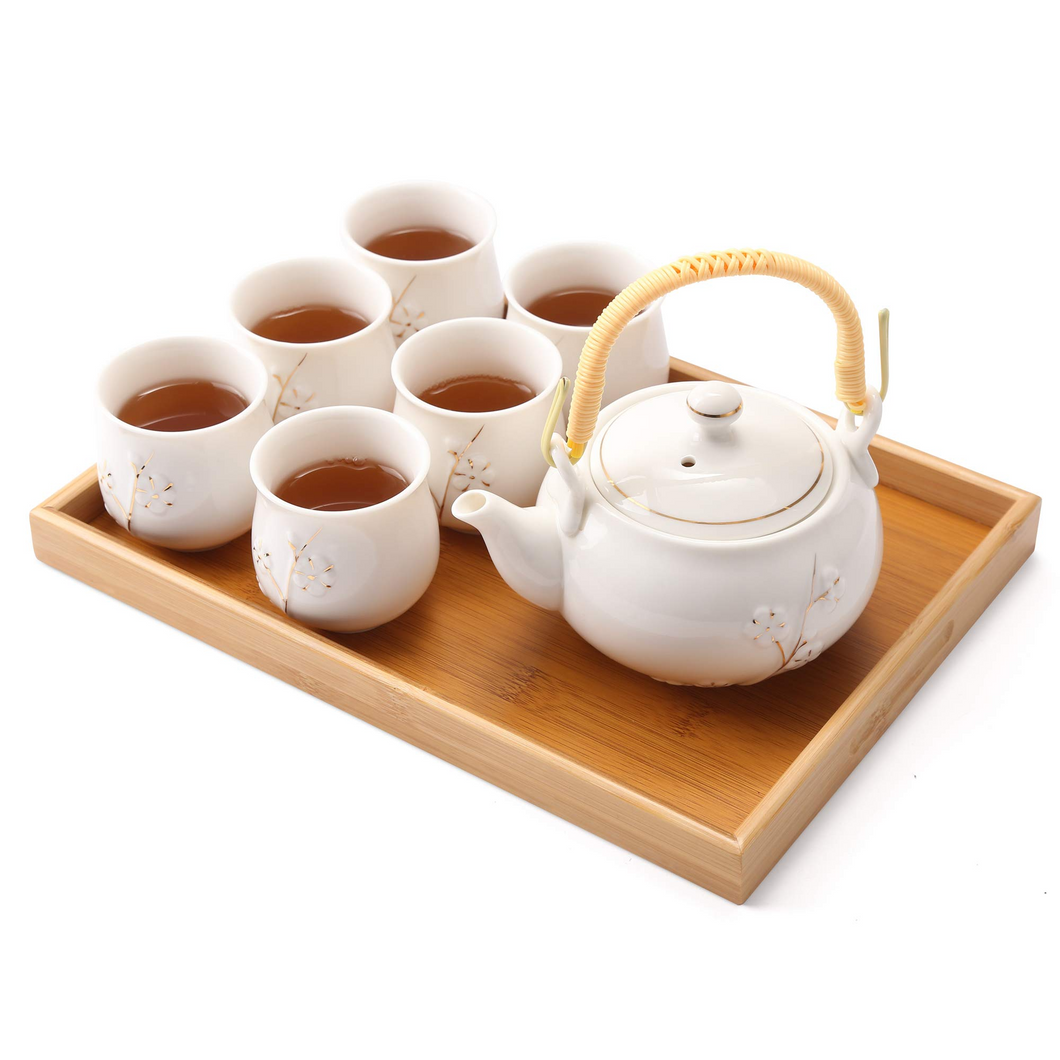 Japanese Tea Set  (white)
