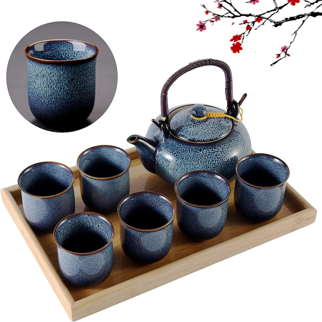 Japanese Tea Set  (Light Blue)