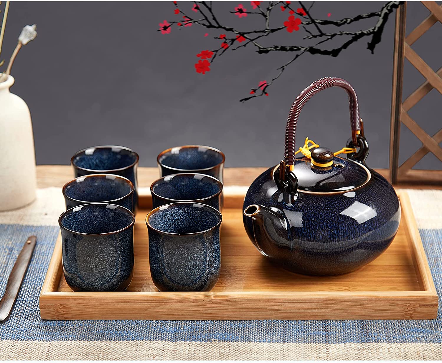 Japanese Tea Set (Dark Blue) – dujustware