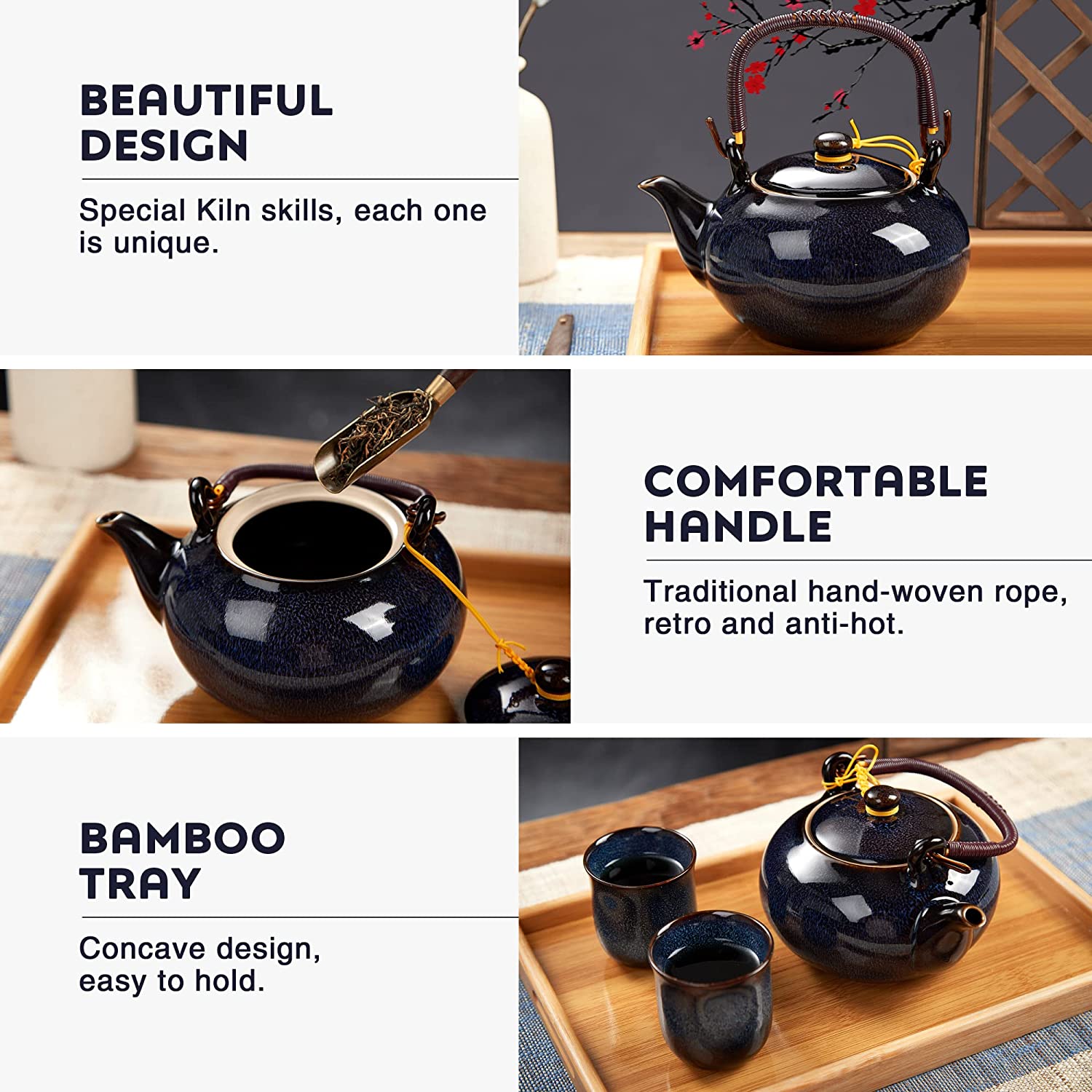 Japanese Tea Set (Dark Blue) – dujustware