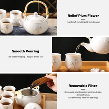 Load image into Gallery viewer, Japanese Tea Set  (white)
