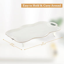 Load image into Gallery viewer, Porcelain Serving Tray with Handles
