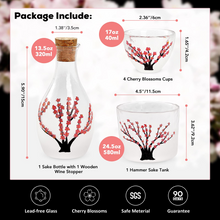 Load image into Gallery viewer, Japanese Sake Set (Handcraft Pink Cherry)
