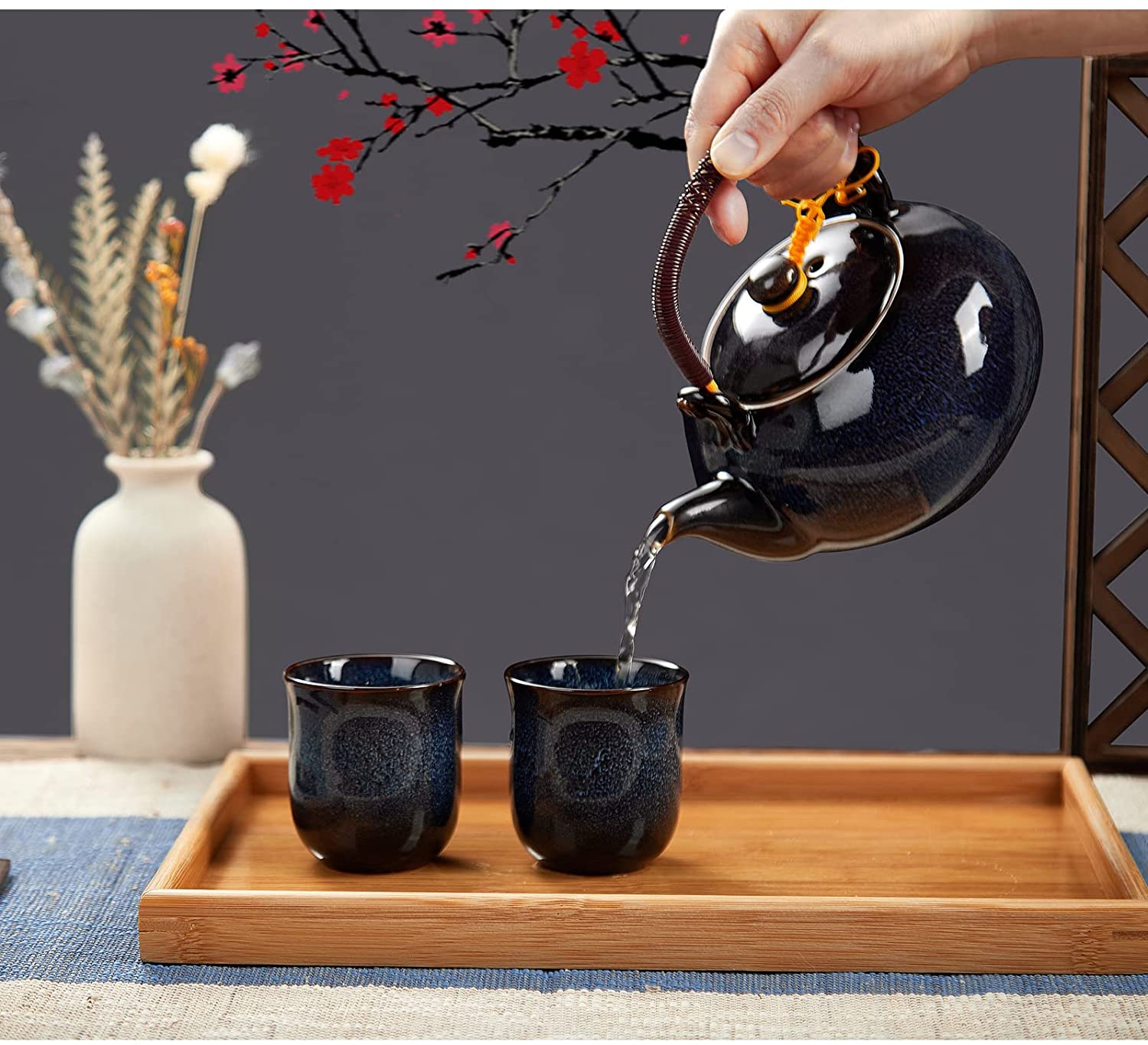 Japanese Tea Set (Dark Blue) – dujustware