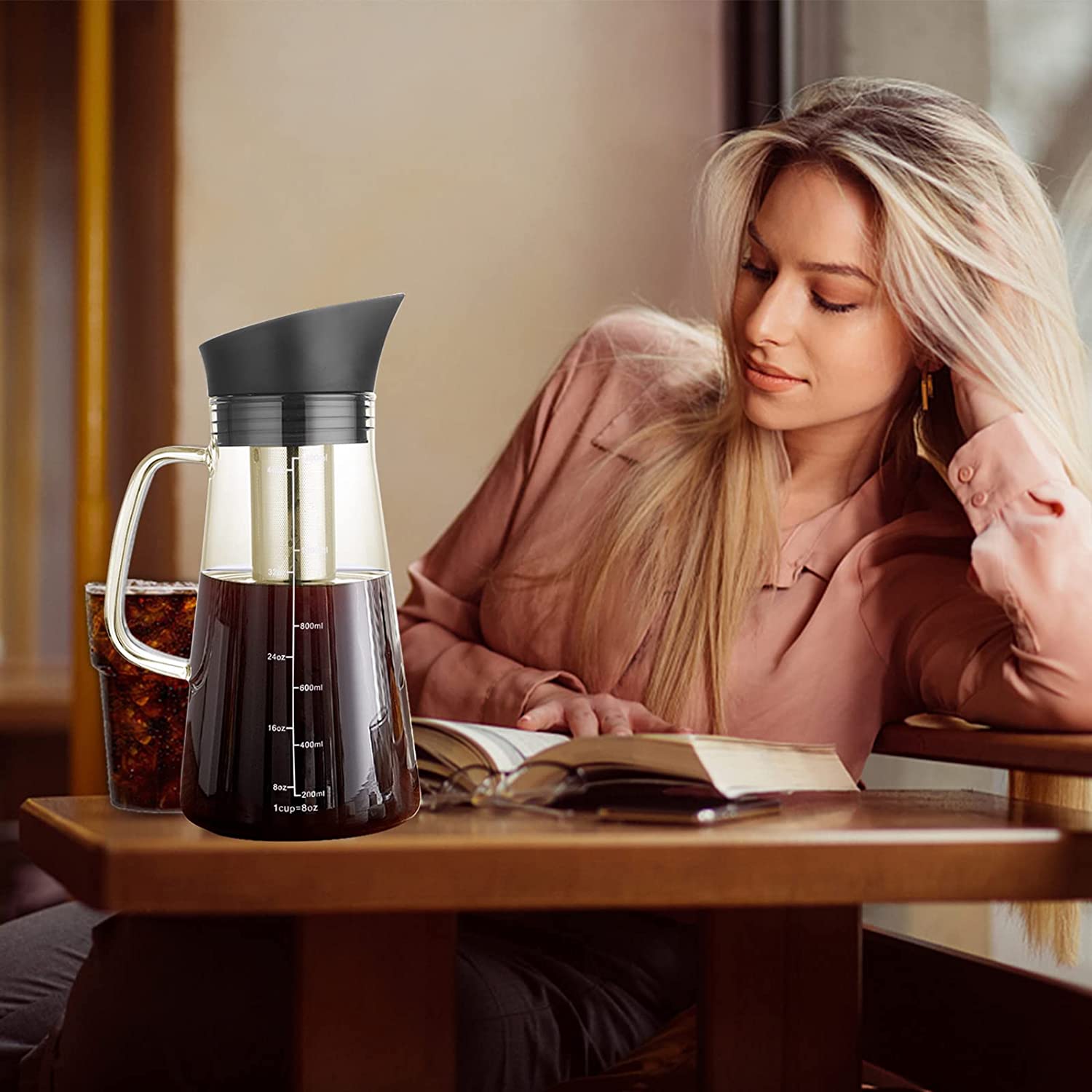 Oranlife Non-electric Coffee Percolators, Cold Brew Coffee Maker