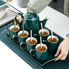 Load image into Gallery viewer, Tea Set of 6 (green)
